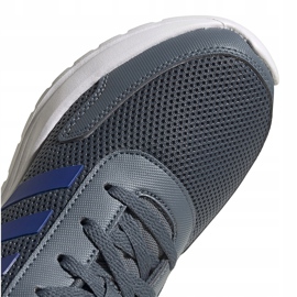 Buty dla dzieci adidas Tensaur Run K szare FV9444 niebieskie zielone 3