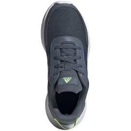 Buty dla dzieci adidas Tensaur Run K szare FV9444 niebieskie zielone 1
