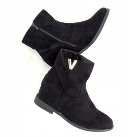 Botki na ukrytym koturnie czarne ZT1013 Black 1