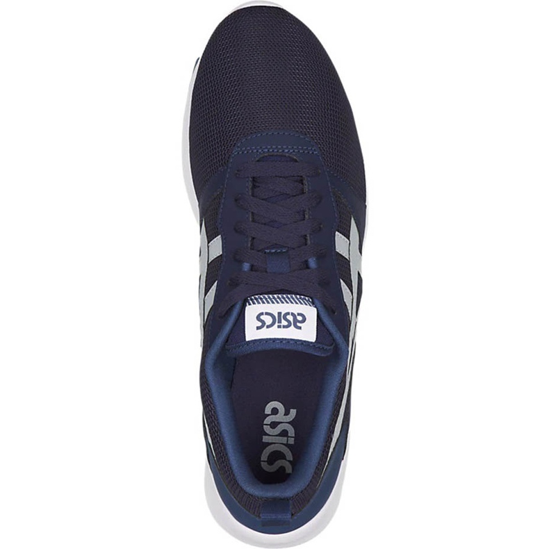Buty męskie Asics Lyte Jogger granatowe H832N 5896 białe 1