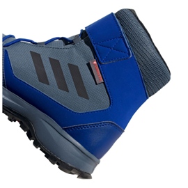 Buty adidas Terrex Snow Cf Cp Cw Jr G26579 czarne niebieskie szare 2