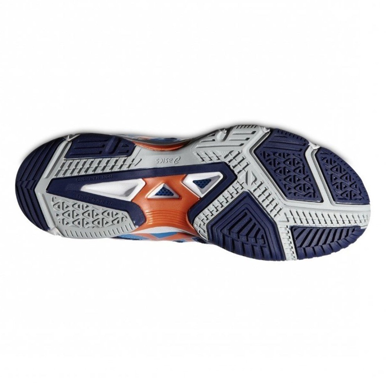 Buty do siatkówki asics Gel-Beyond 4 Mt B403N-4130 fioletowy, niebieski, pomarańczowy, szary/srebrny niebieskie 1