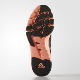 Buty treningowe adidas Adipure Flex W AF5875 czarne pomarańczowe szare 4