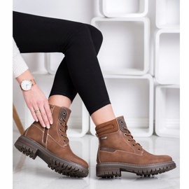 Super Mode Wygodne Trapery brązowe 2