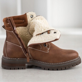 Super Mode Wygodne Trapery brązowe 1