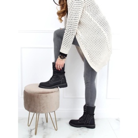 Workery sznurowane czarne 4667 Black 2