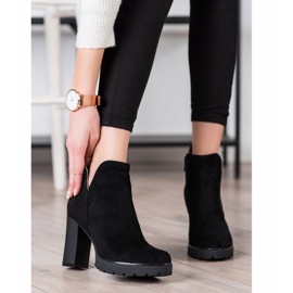 Bella Paris Botki Na Obcasie czarne 2