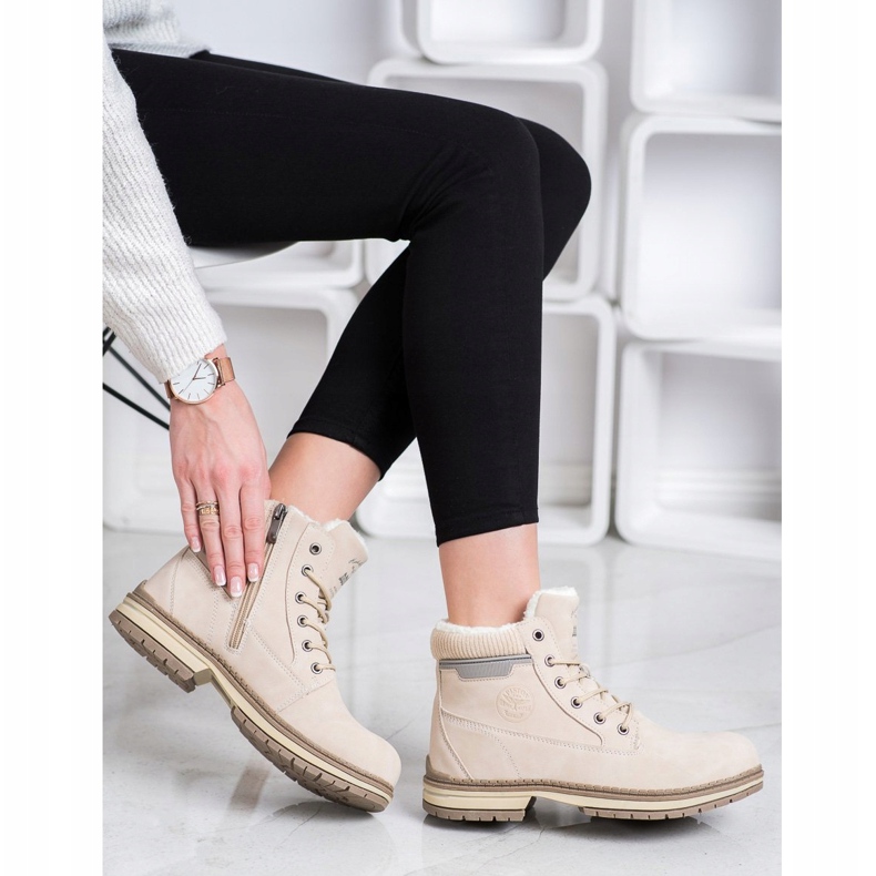 SANDIC Trapery Z Kożuszkiem beżowy 1