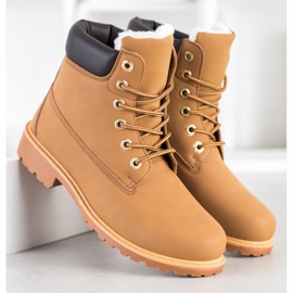 SHELOVET Casualowe Traperki brązowe 2