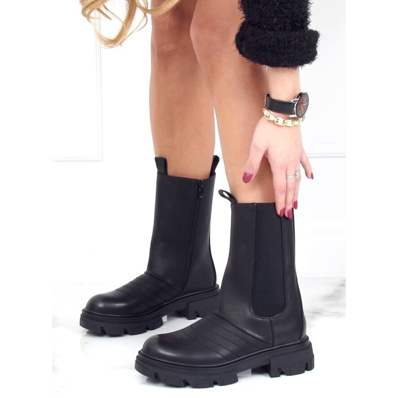 Botki motocyklowe czarne D-5 Black 2