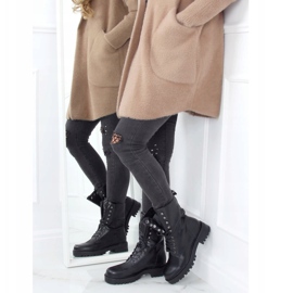 Botki militarne sznurowane czarne NC1092 Black 2