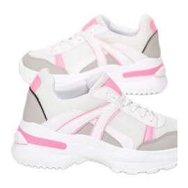Vices 8539-83-white/pink białe różowe szare 1