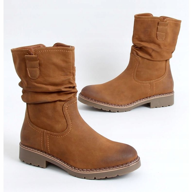 Botki damskie camel 6981 Camel brązowe 1