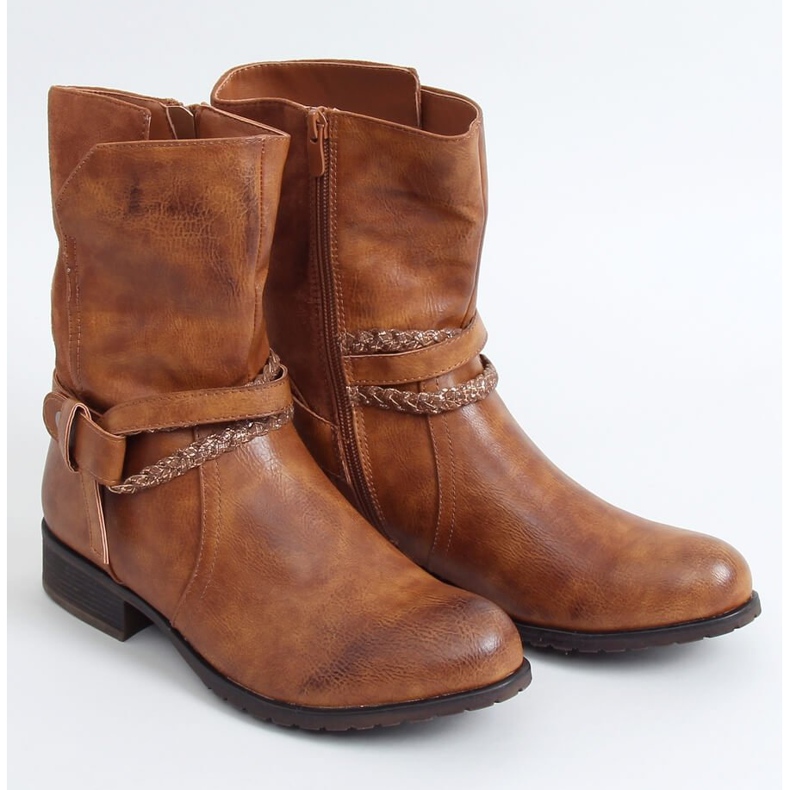 Botki damskie camel F3163 Camel brązowe 1