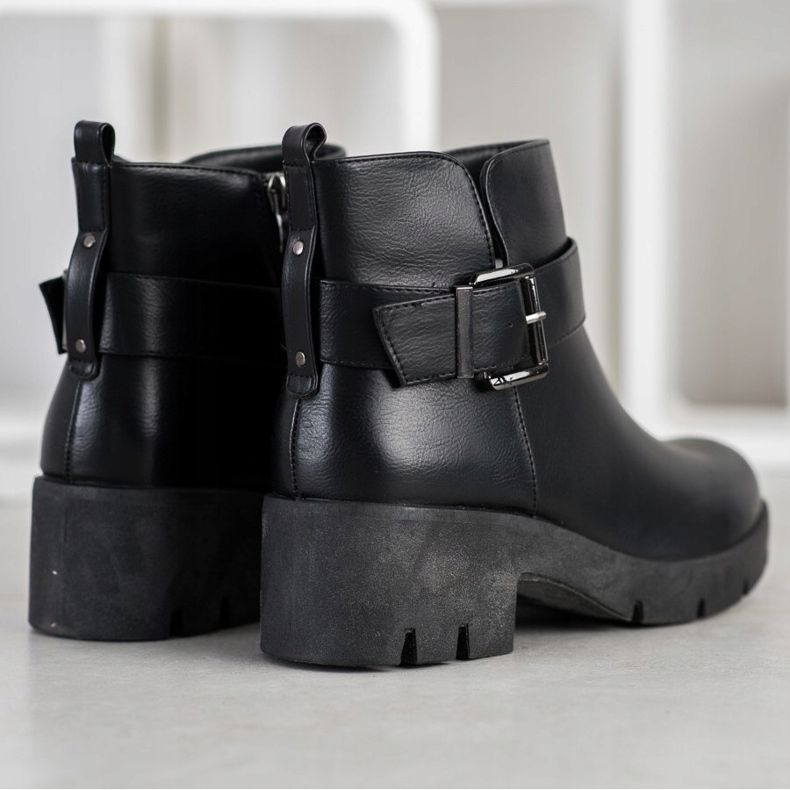 Seastar Workery Ze Sprzączką czarne 1