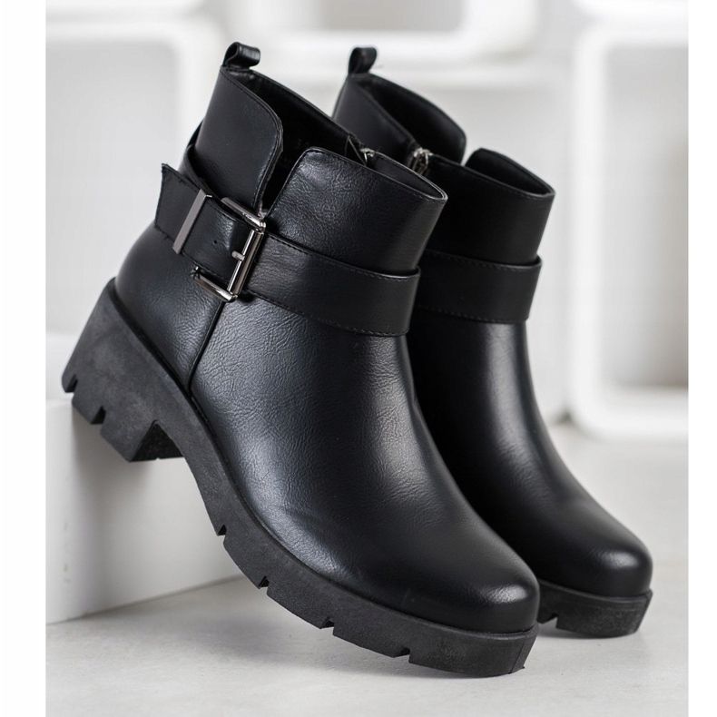 Seastar Workery Ze Sprzączką czarne 2