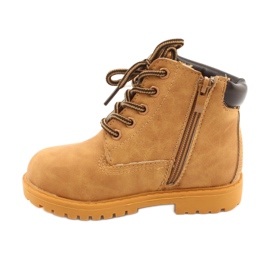 FRROCK Dziecięce Ocieplane Trapery Botki Camel Dexter brązowe brązowe 9