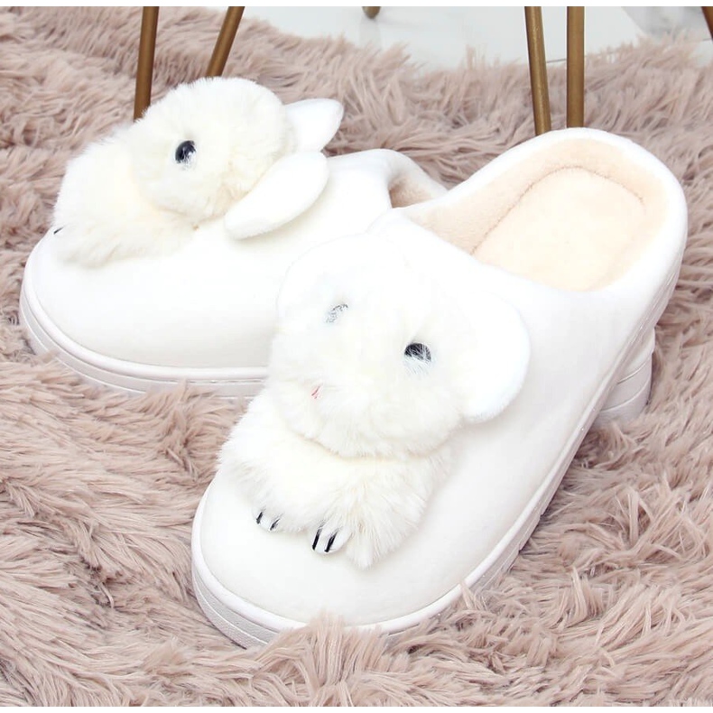 Kapcie damskie białe MA02P White 1