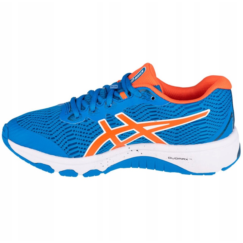Buty Asics GT-1000 8 Gs Jr 1014A068-400 białe niebieskie pomarańczowe 1