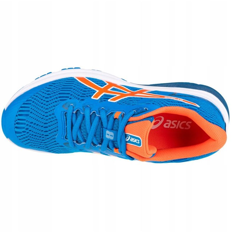 Buty Asics GT-1000 8 Gs Jr 1014A068-400 białe niebieskie pomarańczowe 2