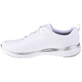 Buty Skechers Flex Appeal 3.0 W 13070-WSL białe srebrny 1