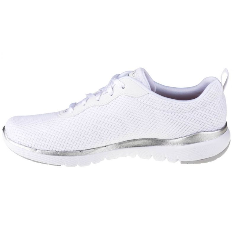 Buty Skechers Flex Appeal 3.0 W 13070-WSL białe srebrny 1