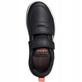 Buty dla dzieci adidas Tensaur C czarno-pomarańczowe EF1099 czarne 1