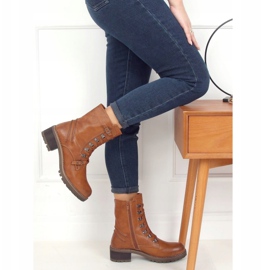 Buty militarne camel 361 Camel brązowe 1