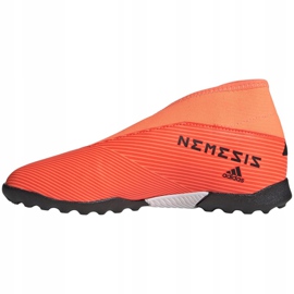 Buty piłkarskie adidas Nemeziz 19.3 Ll Tf Jr EH0489 wielokolorowe pomarańczowe 2
