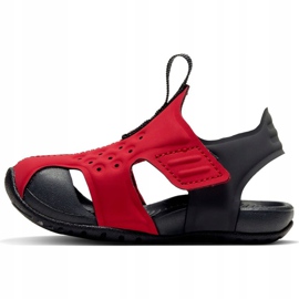 Sandały dla dla dzieci Nike Sunray Protect 2 czerwone 943827 603 czarne 1