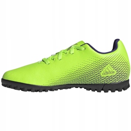 Buty piłkarskie adidas X Ghosted.4 Tf Jr EG8229 zielone zielone 3
