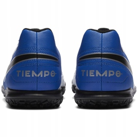 Buty piłkarskie Nike Tiempo Legend 8 Club Tf M AT6109 104 białe czarny, niebieski, biały 6