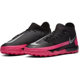 Buty piłkarskie Nike Phantom Gt Academy Df Tf M CW6666 006 czarne różowe, czarny 2