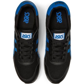 Buty męskie Asics Tiger Runner czarno-niebieskie 1191A207 004 czarne wielokolorowe 1