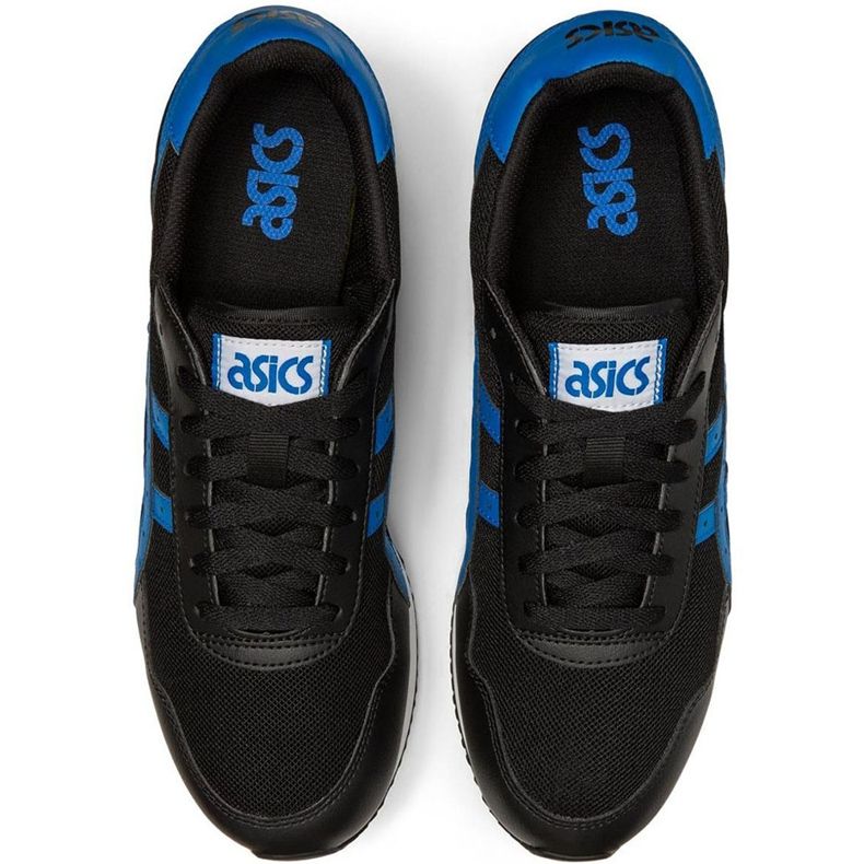 Buty męskie Asics Tiger Runner czarno-niebieskie 1191A207 004 czarne wielokolorowe 1