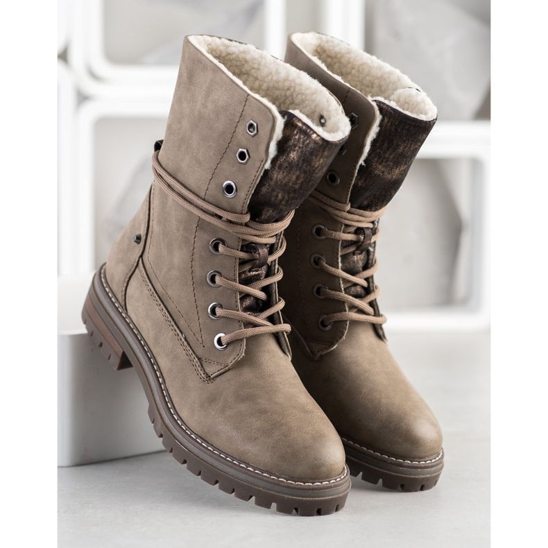 Super Mode Wysokie Trapery brązowe 1