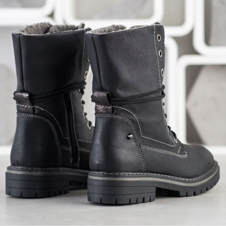 Super Mode Wysokie Trapery czarne 1