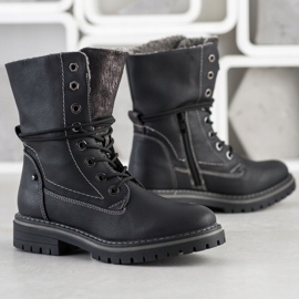 Super Mode Wysokie Trapery czarne 2