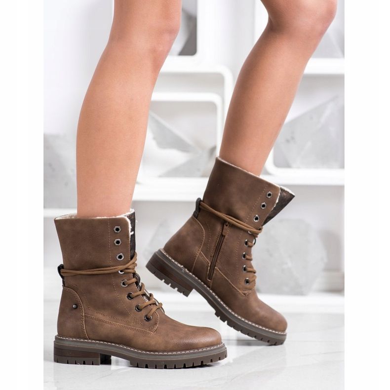 Super Mode Wysokie Trapery brązowe 1