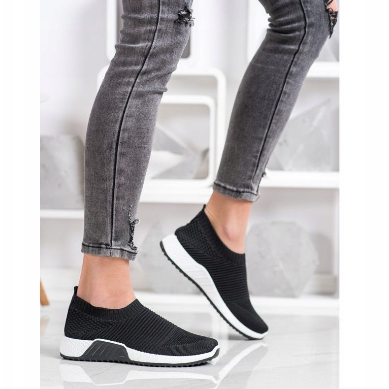 Goodin Sportowe Czarne Slipony 2