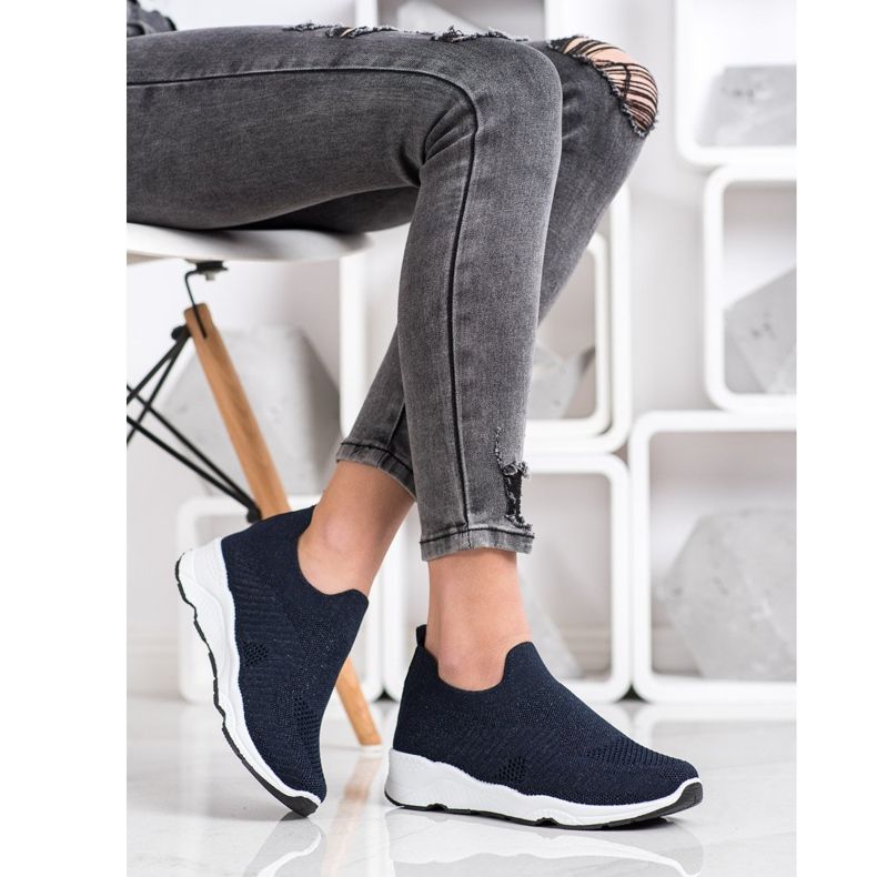 Goodin Wsuwane Sneakersy granatowe 1