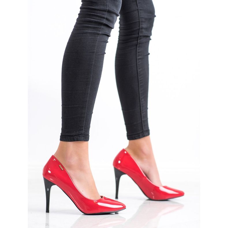 Goodin Lakierowane Czółenka czerwone 2