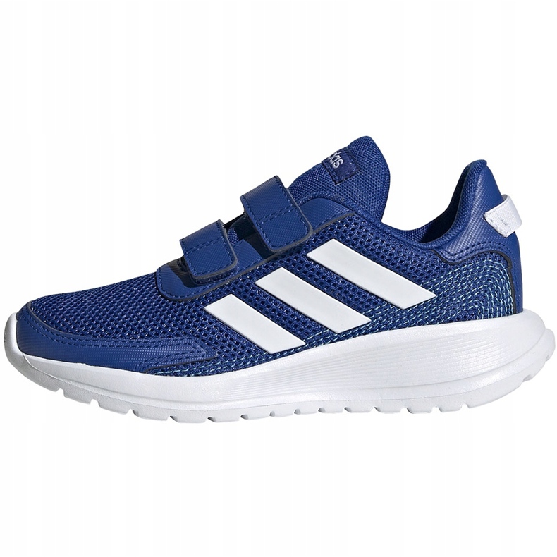 Buty dla dzieci adidas Tensaur Run C niebieskie EG4144 białe 1