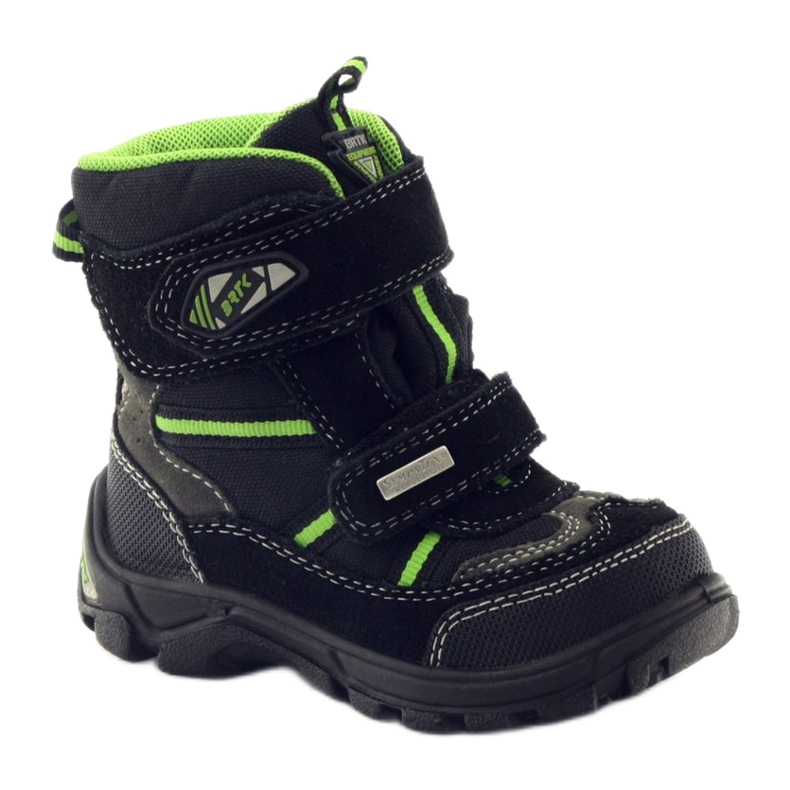 Trzewiki z membraną 11931 czarne/zielone Bartek 1