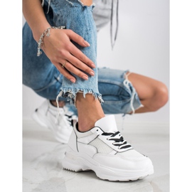 SHELOVET Klasyczne Białe Sneakersy 1