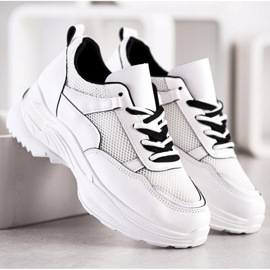 SHELOVET Klasyczne Białe Sneakersy 3