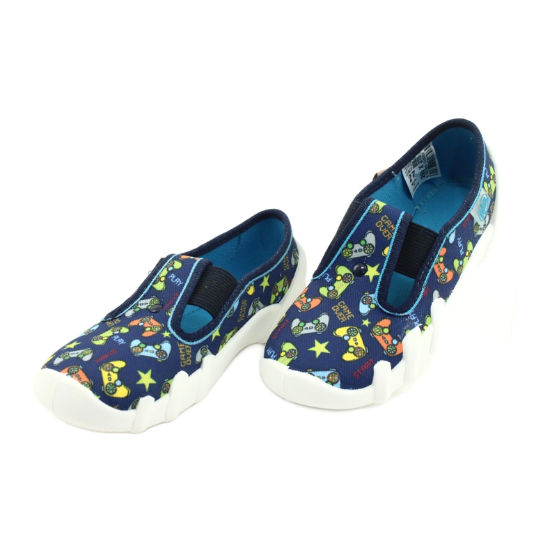 Befado obuwie dziecięce 290X215 granatowe niebieskie szare żółte 2