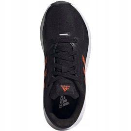 Buty dla dzieci adidas Runfalcon 2.0 K czarno-pomarańczowe FY9500 czarne 1