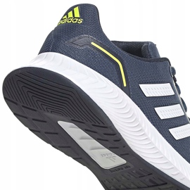 Buty dla dzieci adidas Runfalcon 2.0 K granatowe FY9498 białe 4
