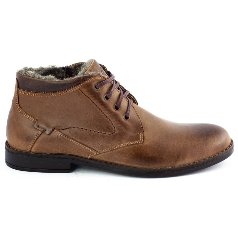 Polbut Buty ocieplane C16 brązowe 1